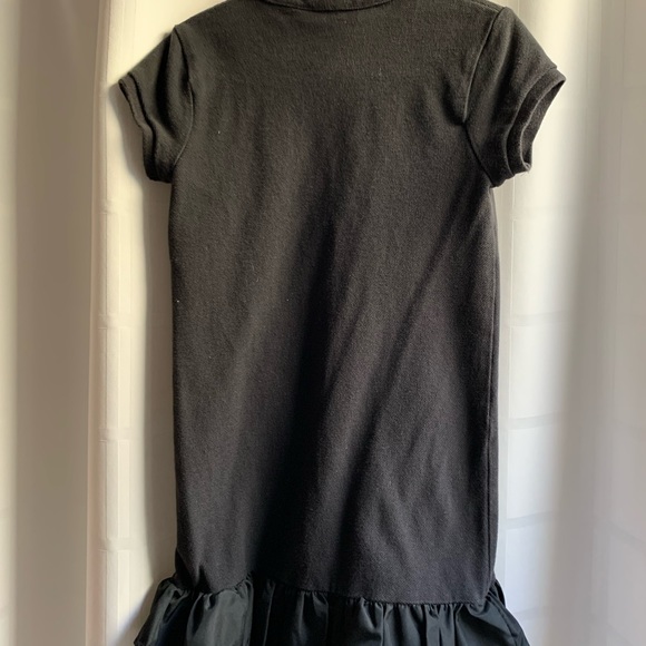 Ralph Lauren black pique with taffeta ruffle skirt and collar. Size 6 girl dress - Picture 2 of 2